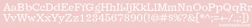 FaraoOt Font – White Fonts on Pink Background