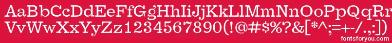 FaraoOt Font – White Fonts on Red Background