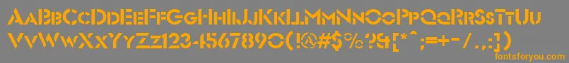 More about Futuriststencil Font Futuriststencil Font – Orange Fonts on Gray Background