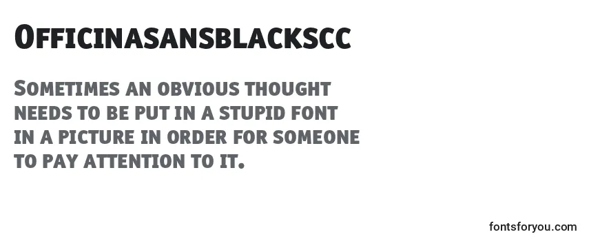 Officinasansblackscc Font