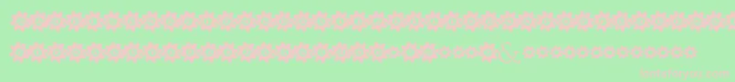 StuckedInGears Font – Pink Fonts on Green Background