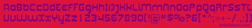 PlasmaticaExt Font – Purple Fonts on Red Background