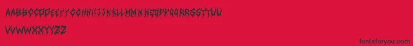 ArtdystopiaIi Font – Black Fonts on Red Background
