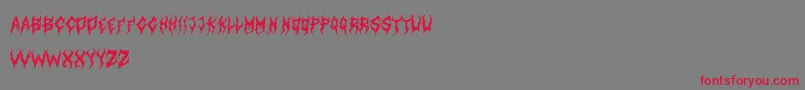 Police ArtdystopiaIi – polices rouges sur fond gris