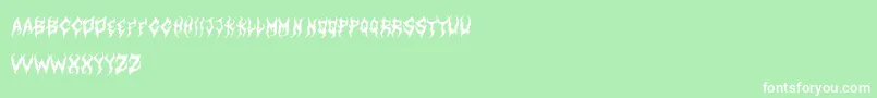 ArtdystopiaIi Font – White Fonts on Green Background