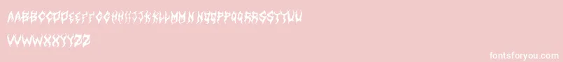 ArtdystopiaIi Font – White Fonts on Pink Background