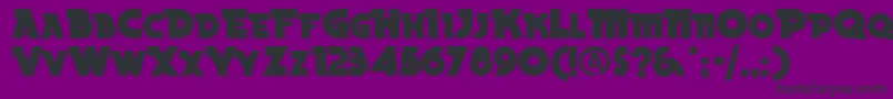 BeckerblacknfRegular Font – Black Fonts on Purple Background