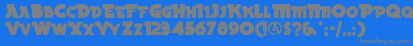 BeckerblacknfRegular Font – Gray Fonts on Blue Background
