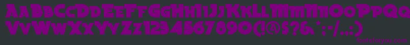 BeckerblacknfRegular Font – Purple Fonts on Black Background