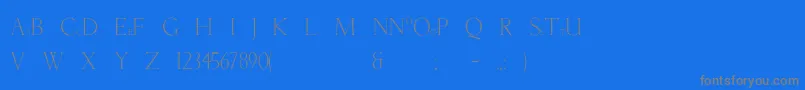 NatashaBold Font – Gray Fonts on Blue Background