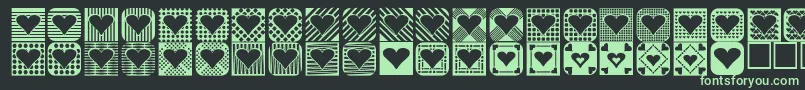 More about Heartthings2 Font Heartthings2 Font – Green Fonts on Black Background