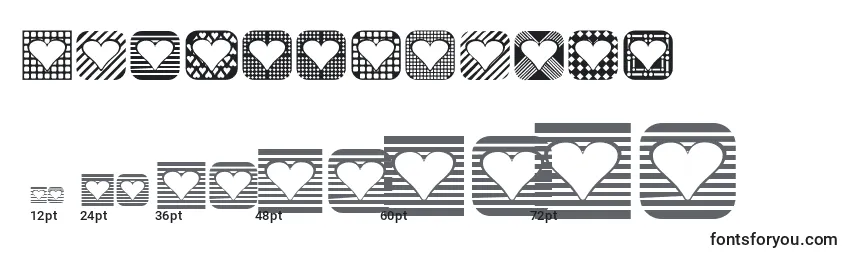 Heartthings2 Font Sizes