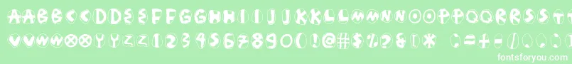 Masdasilpositivec Font – White Fonts on Green Background