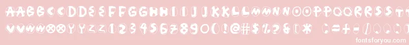 Masdasilpositivec Font – White Fonts on Pink Background