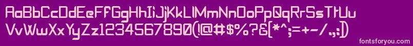 Epyval Font – Pink Fonts on Purple Background