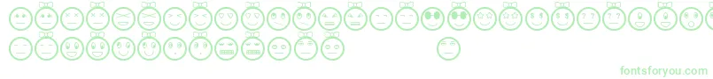 Więcej informacji o czcionce CarillasTfb Czcionka CarillasTfb – zielone czcionki na białym tle