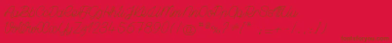 fuente GrownLocaly – Fuentes Marrones Sobre Fondo Rojo