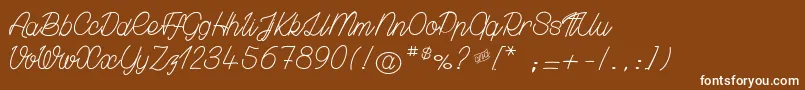 GrownLocaly Font – White Fonts on Brown Background