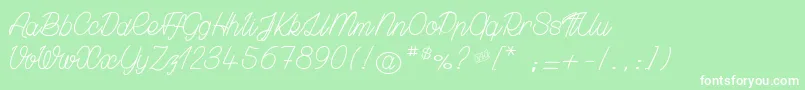 GrownLocaly Font – White Fonts on Green Background