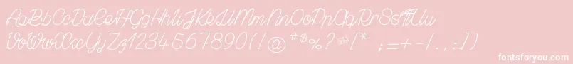 GrownLocaly Font – White Fonts on Pink Background