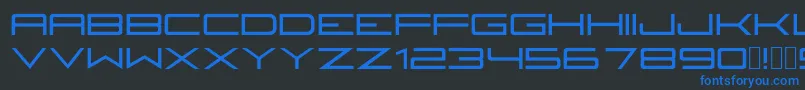 Fireyegf3Bold Font – Blue Fonts on Black Background