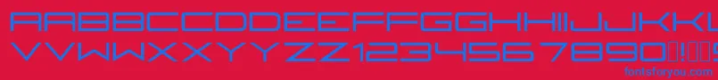 Fireyegf3Bold Font – Blue Fonts on Red Background