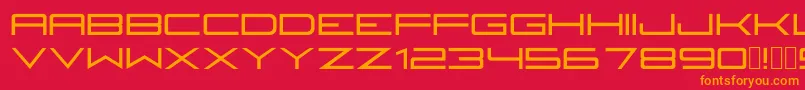 Fireyegf3Bold Font – Orange Fonts on Red Background