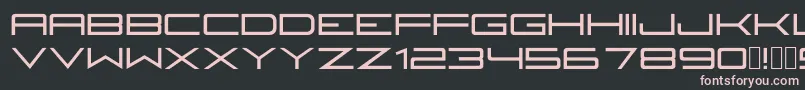 Шрифт Fireyegf3Bold – розовые шрифты на чёрном фоне