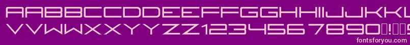 Fireyegf3Bold Font – Pink Fonts on Purple Background