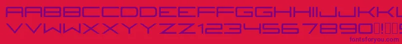 Fireyegf3Bold Font – Purple Fonts on Red Background