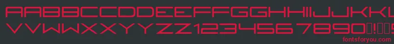 Fireyegf3Bold Font – Red Fonts on Black Background