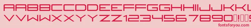 Fireyegf3Bold Font – Red Fonts on Pink Background
