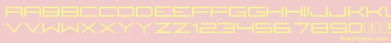 Fireyegf3Bold Font – Yellow Fonts on Pink Background