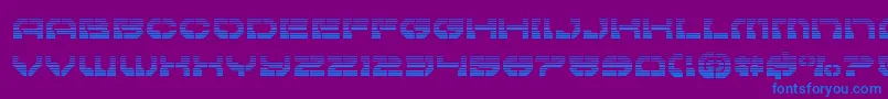 Pulsarclassgrad Font – Blue Fonts on Purple Background