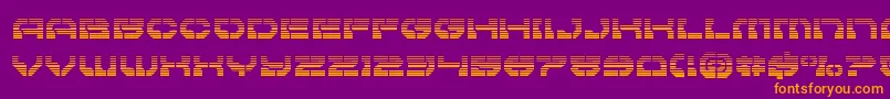 Pulsarclassgrad Font – Orange Fonts on Purple Background