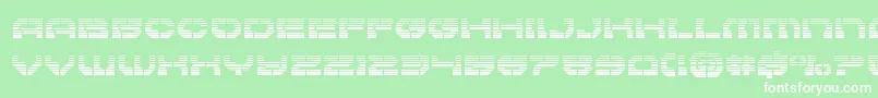 Pulsarclassgrad Font – White Fonts on Green Background