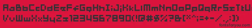 04b03b Font – Black Fonts on Red Background