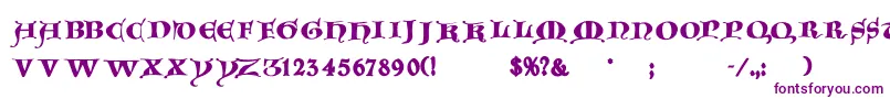 More about Goticacaps Font Goticacaps Font – Purple Fonts on White Background