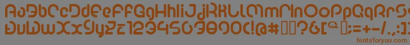 Poo2 Font – Brown Fonts on Gray Background