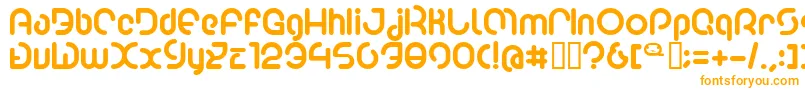 Poo2-Schriftart – Orangefarbene Schriften