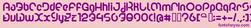 Poo2 Font – Purple Fonts on Pink Background