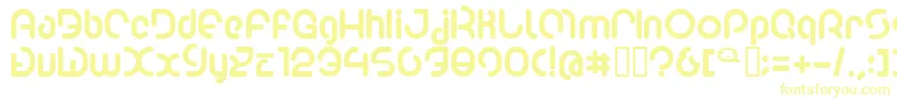 Poo2 Font – Yellow Fonts on White Background