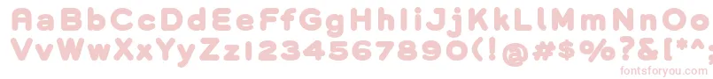 GroverHeavy Font – Pink Fonts on White Background