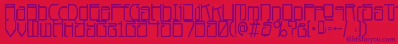 Planet Dust Font – Purple Fonts on Red Background