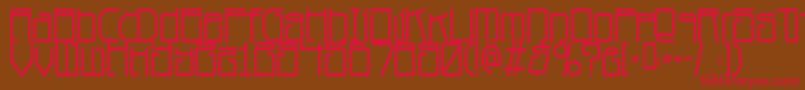 Planet Dust Font – Red Fonts on Brown Background
