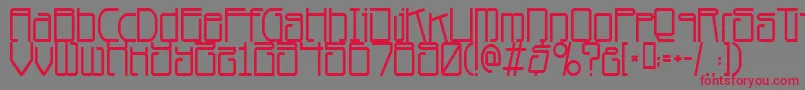 Planet Dust Font – Red Fonts on Gray Background