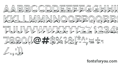 ACoppergothtitul3D font – Fonts By Shape