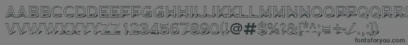ACoppergothtitul3D Font – Black Fonts on Gray Background