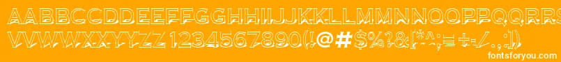 ACoppergothtitul3D Font – White Fonts on Orange Background