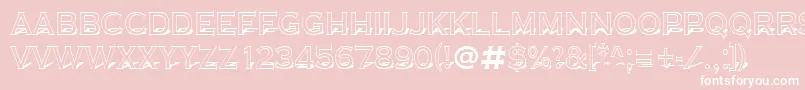 ACoppergothtitul3D Font – White Fonts on Pink Background